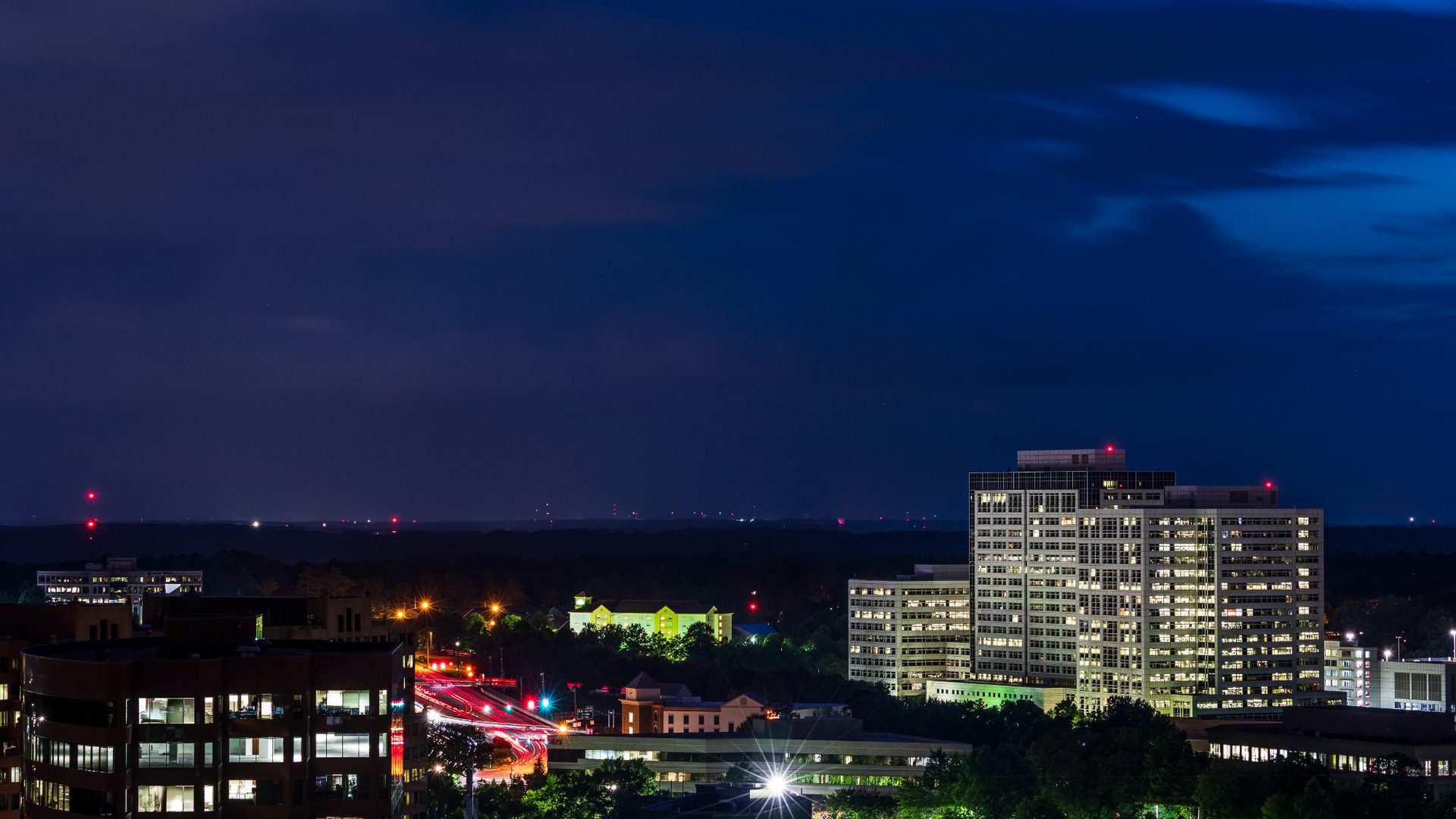Night view from building